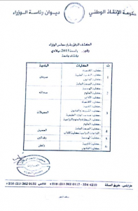 مجلس الوزراء بحكومة الإنقاذ الوطني يصدر قرار بإنشاء جامعة صبراتة . 0